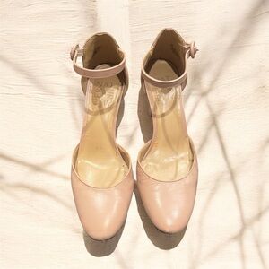 Naturalizer Women’s Nude Ankle-Strap Block Heels Size 5